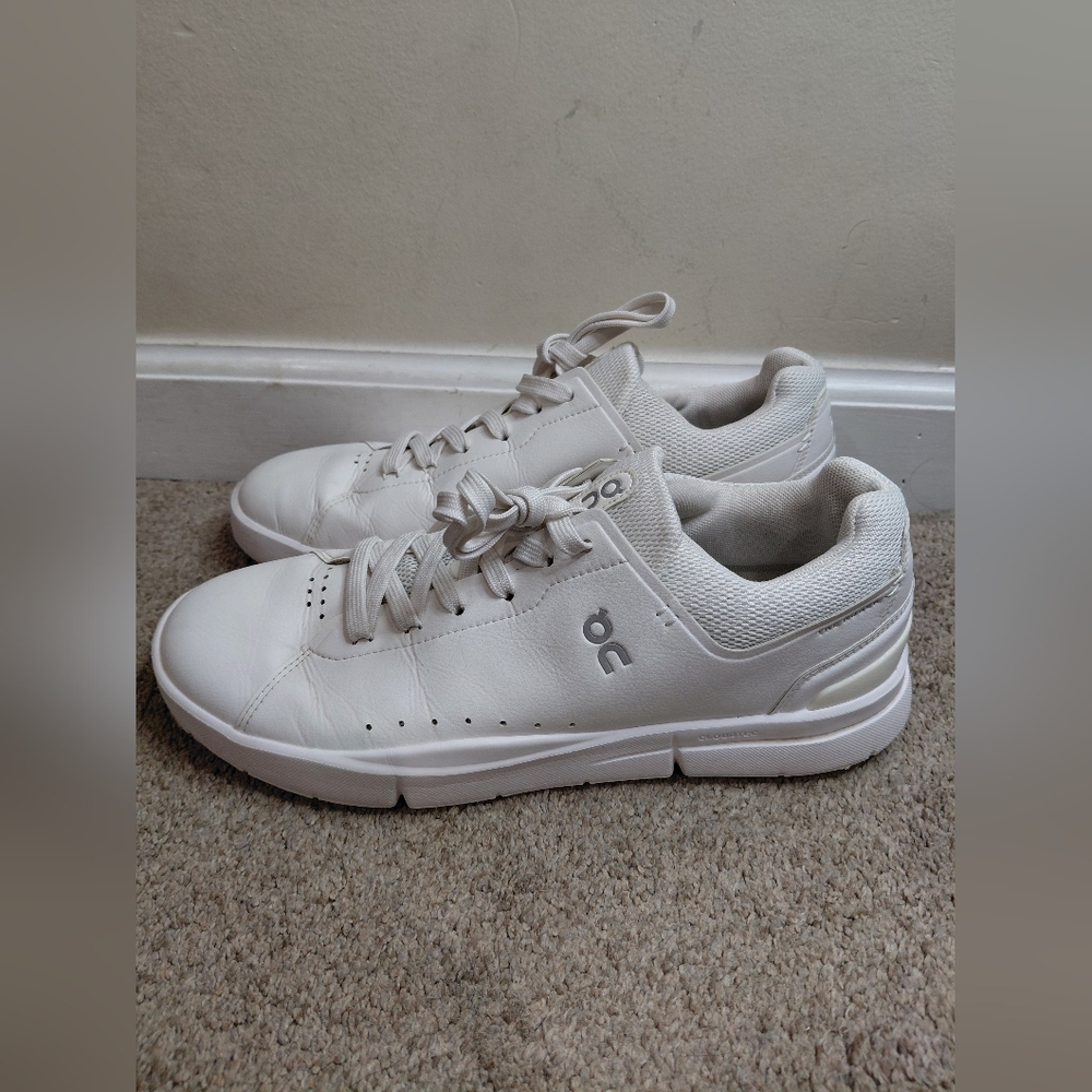 On Running Wome's Size 10.5 White Sneakers